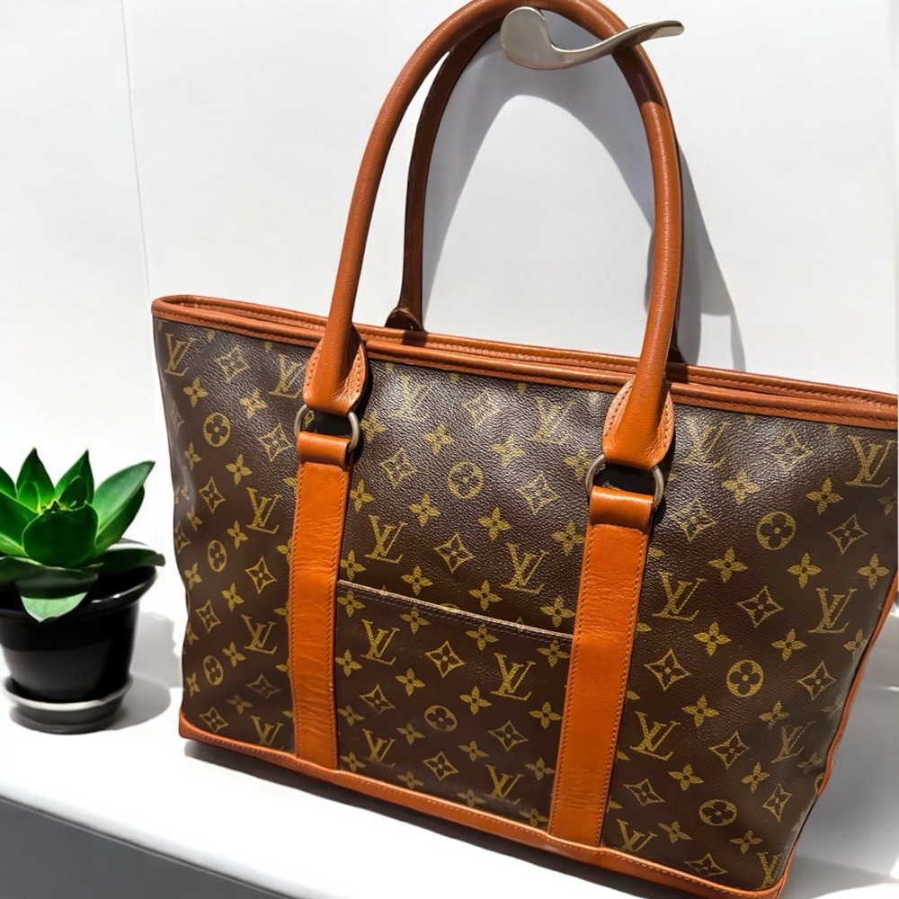 SOLD -💎Authentic LOUIS VUITTON Monogram Sac Weekend PM Tote Bag M42425 - Picture 6 of 15